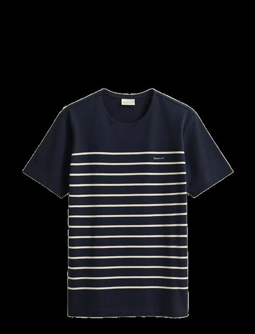 Gant | Placed Stripe Ss Tshirt | M