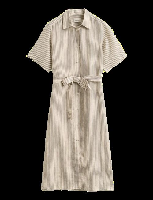 Gant | Striped Linen Ss Shirt Dress | 34