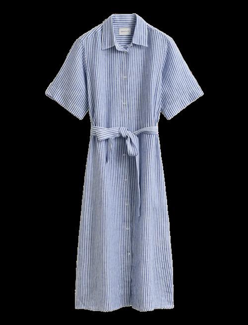 Gant | Striped Linen Ss Shirt Dress | 40