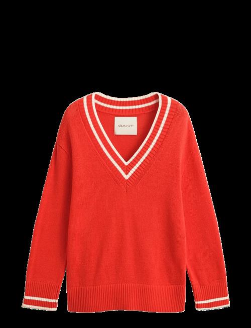 Gant | Contrast Cotton V-Neck | S