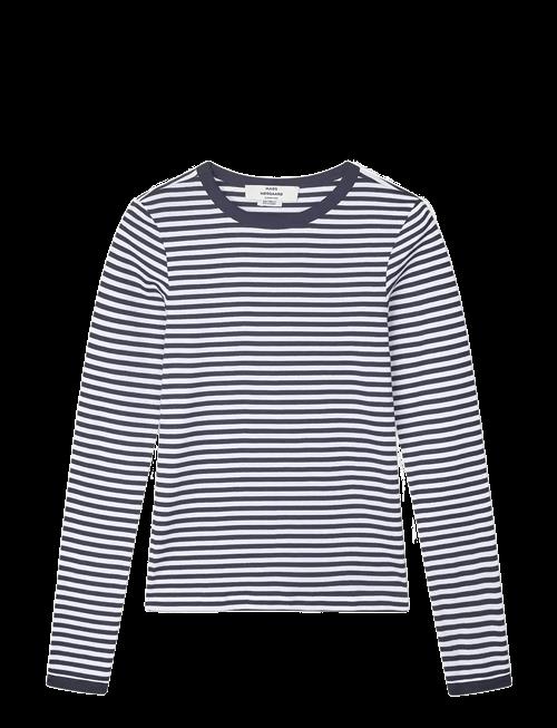 Mads Nørgaard | Grace Jersey Stripe Camille Tee Ls | XS