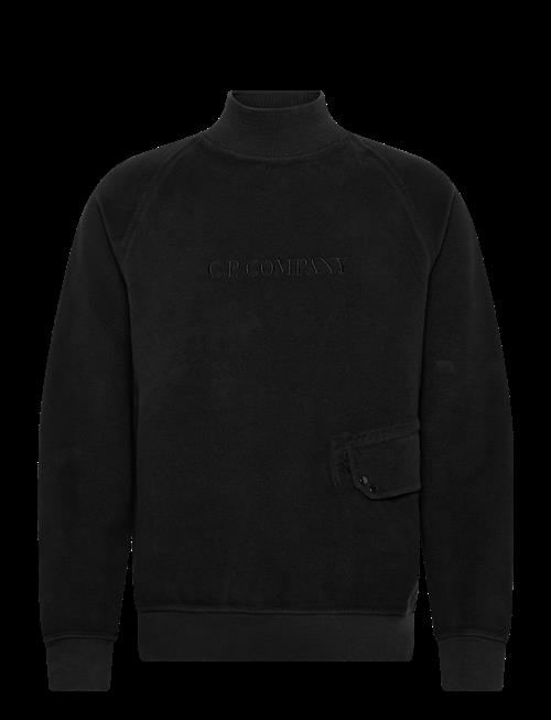 C.P. Company | Reverse Brushed & Emerized Diagonal Fleece Mixed Funnel Neck | L