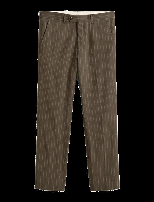 Gant | Cot / Linen Pinstripe Suit Pants | 54