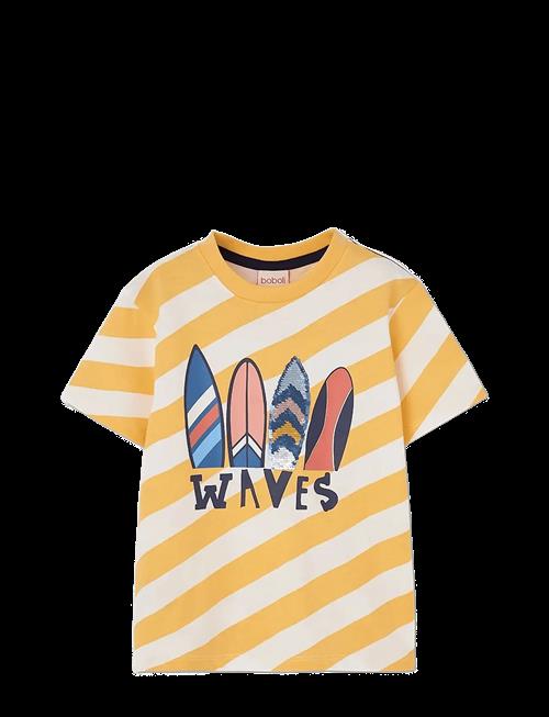 Boboli | Knit T-Shirt Striped For Boy -Bci | 80