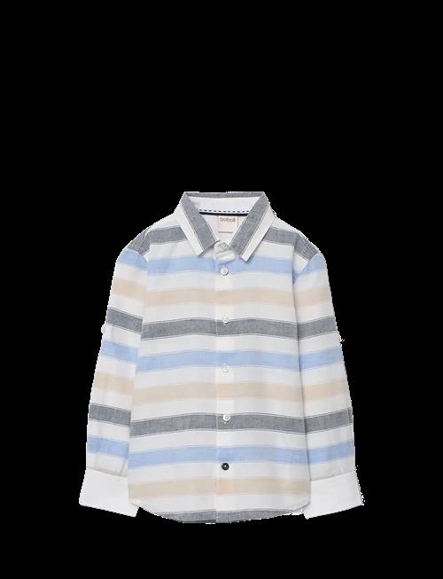 Boboli | Shirt Linen Striped For Boy -Bci | 140