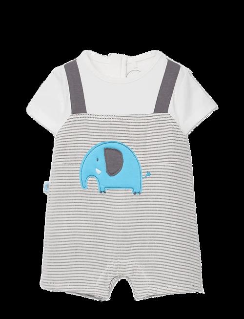 Boboli | Knit Play Suit Combined For Baby -Bci | 80