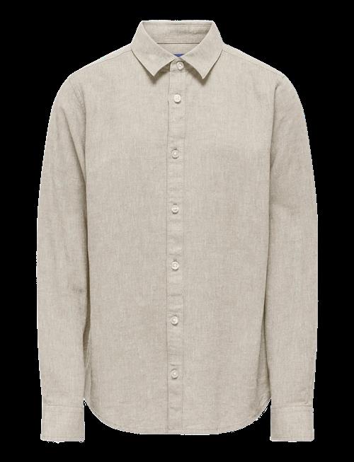 ONLY & SONS | Osjcaiden Life Ls Linen Shirt Wn Noos | 134