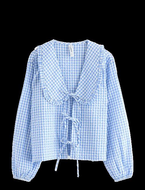 Lindex | Pyjama Shirt In Seersucker | XXL