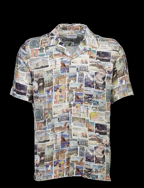 Lindbergh | Aop Vintage Viscose Shirt S/S | L