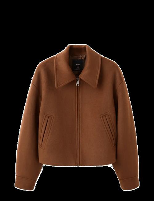 Mango | Wool Jacket With Shirt Collar | XS