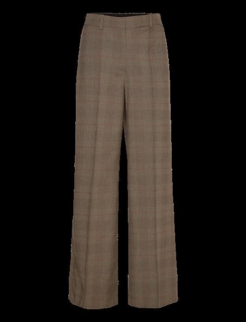 Mango | Wool-Blend Check Trousers | 40