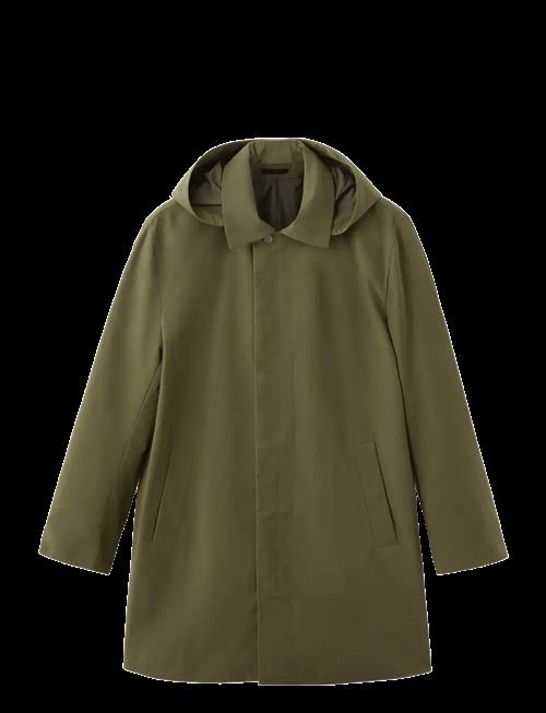 Mango | Water-Repellent Parka With Removable Hood | S