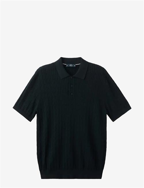 Mango | 100 Cotton Braided Knitted Polo Shirt | XL