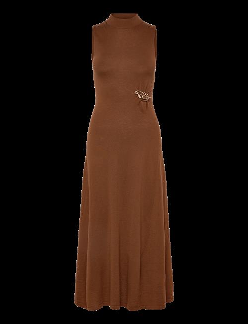 Mango | Turtleneck Knitted Dress With Brooch | XL