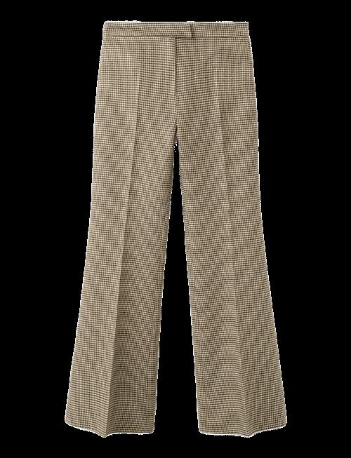 Mango | Houndstooth Wool-Blend Trousers | 42
