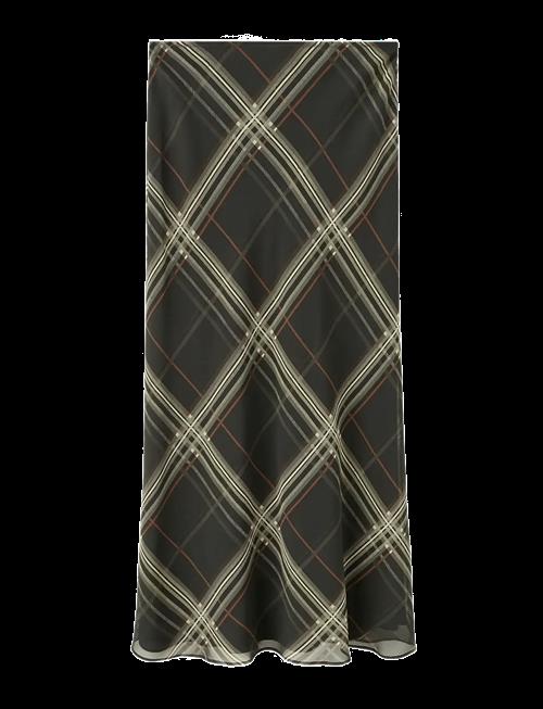Mango | Checked Long Skirt | M