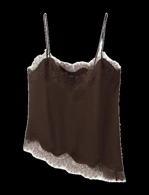 Mango | Asymmetric Lace Camisole Top | XS