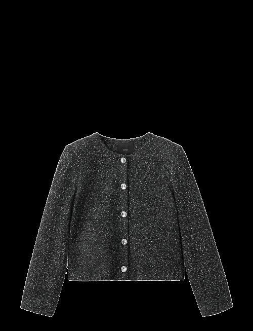 Mango | Flecked Cotton-Blend Jacket | XS