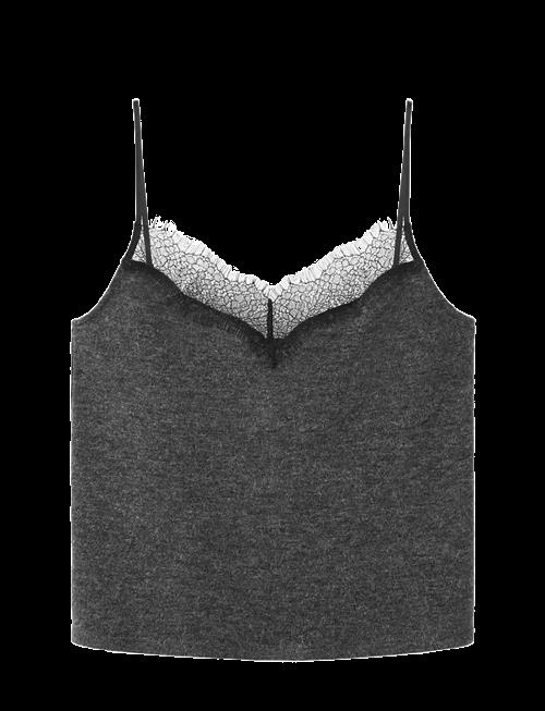 Mango | Top With Lace Neck | XS