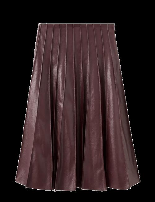 Mango | Faux-Leather Godet Skirt | 38