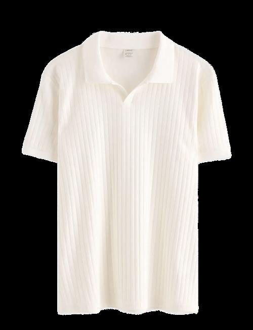 Lindex | Ribbed Top With Collar | 134/140