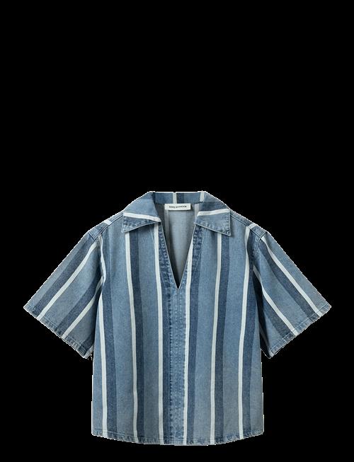 Sofie Schnoor | Makisw Striped Denim Shirt | 38