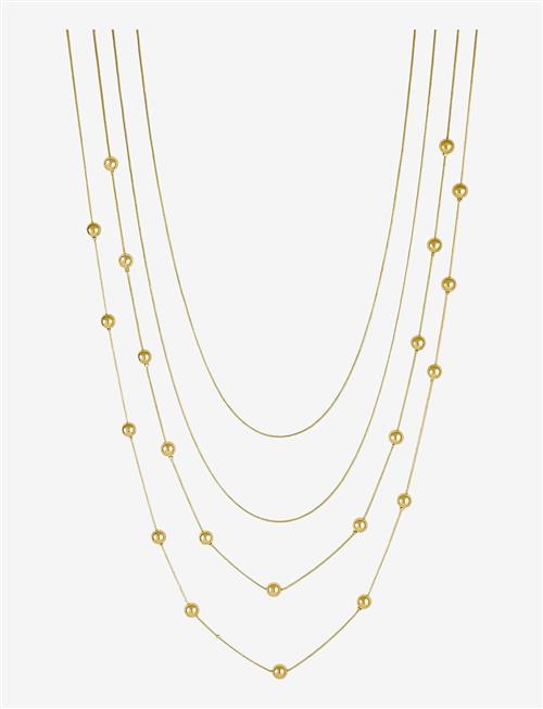 Bud To Rose | Bead Layer Necklace Silver | ONE SIZE