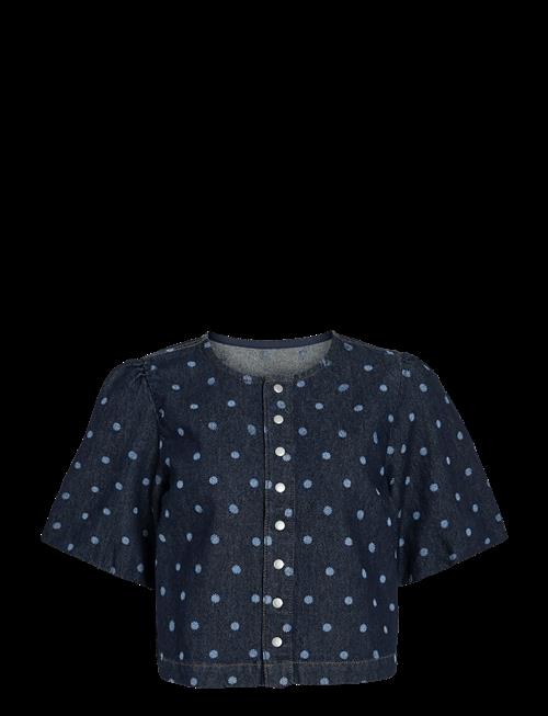 Vila | Vipal 2/4 Dot Denim Top | 42