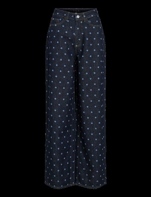 Vila | Vifreya Pal Hw Dot Wide Jeans Dbd | 38 x 32