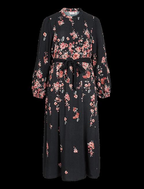 Vila | Vielma Bai O-Neck Ls Ankle Midi Dress/Ln | 34