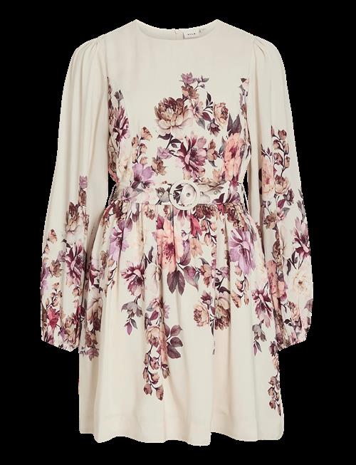 Vila | Visofila Pla O-Neck Ls Short Dress/Dc/Ln | 36