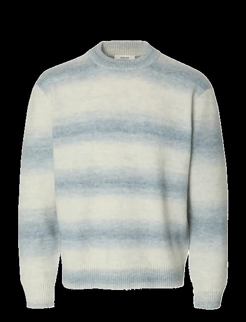 Selected | Slhmivo Ls Relaxed Space Dyed Crew Neck | XXL