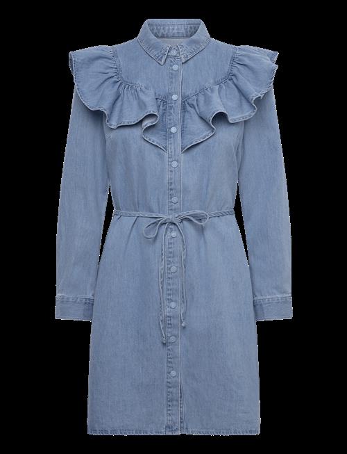 ONLY | Onlindigo Ls Frill Dnm Dress Cs | L
