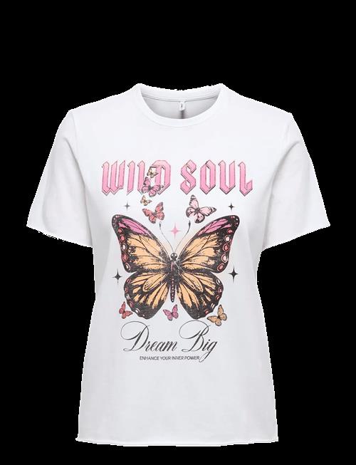 ONLY | Onllucy Life Reg S/S Print Top Box Ccjrs | XS