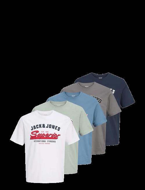 Jack & Jones | Jjelogo Tee Ss O-Neck 2 Col Ss25 5Pk Mp | L