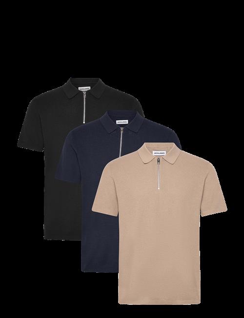 Jack & Jones | Jjmax Knit Zip Polo Ss 3Pk Mp | S