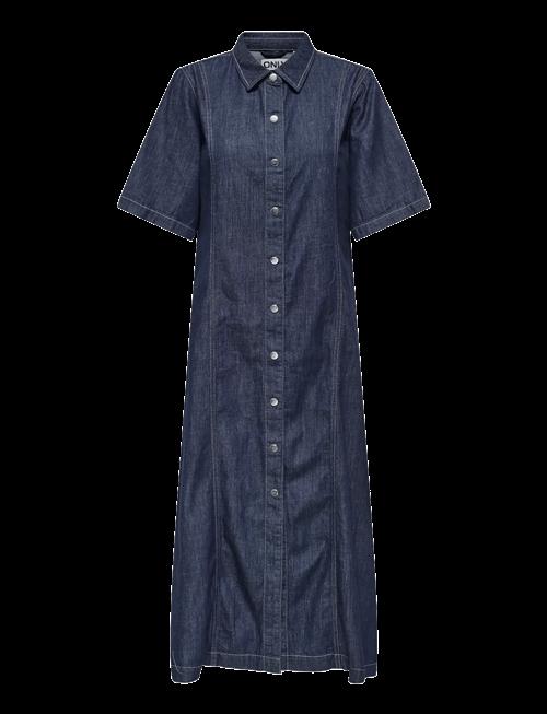 ONLY | Onlruna Ss Midi Dress Rinse Dnm Akm Cs | XS