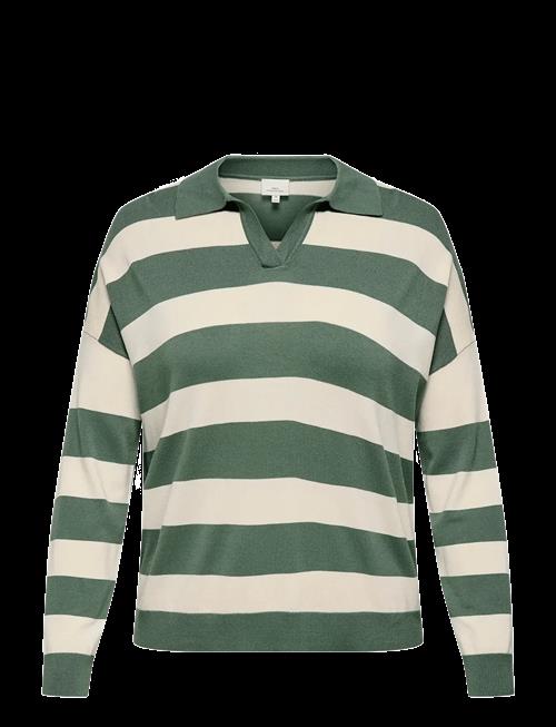 ONLY Carmakoma | Carmeddie Life Ls Stripe Collar Pull Knt | 50-52