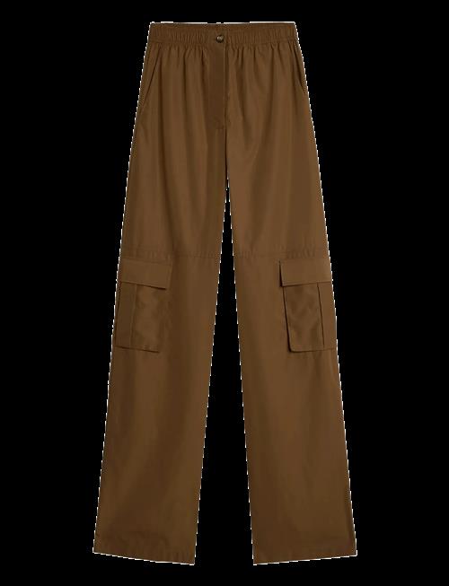 7 For All Mankind | Cargo Wide Pant Popeline Toffee | M x 33