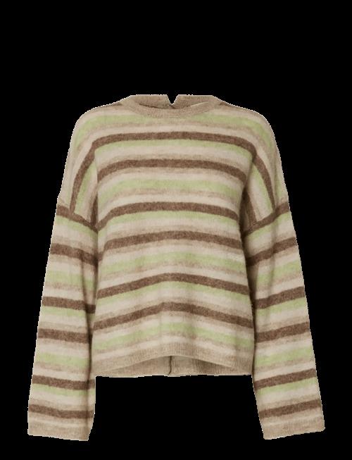 Selected | Slflulu Ls Knit Button O-Neck | S