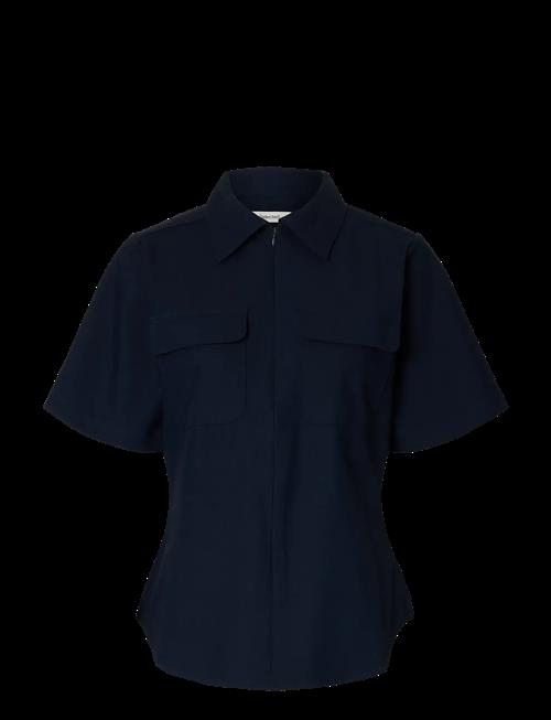 Selected | Slftora Slim Ss Zip Shirt B | 40
