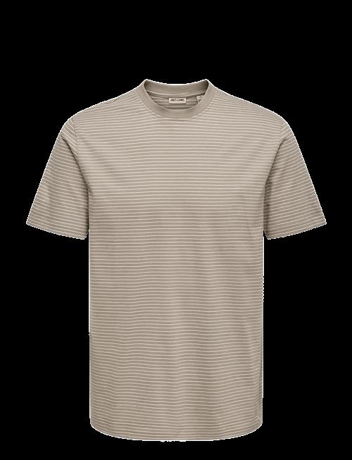 ONLY & SONS | Onsfred Life Rlx Ss Stripe Tee Noos | L