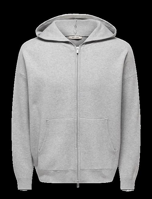 ONLY & SONS | Onssade Ovz Ls Zip Cardigan Knit | M