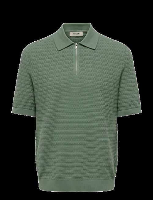 ONLY & SONS | Onsmenu Reg Ss Structure Polo Knit | XS
