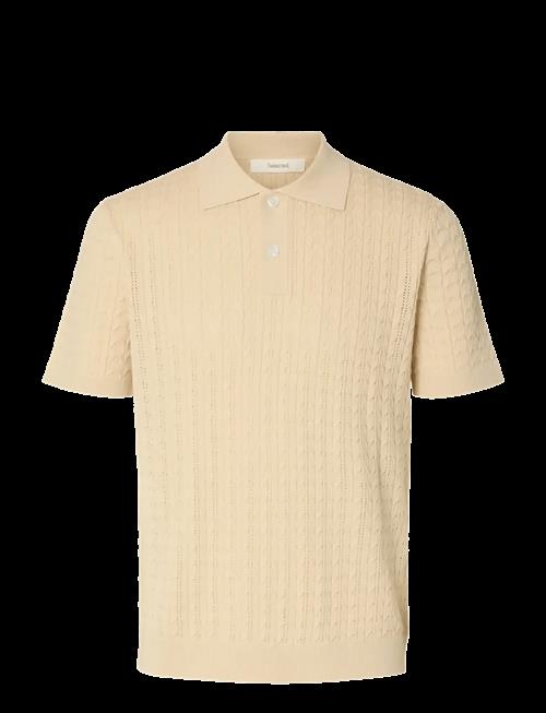 Selected | Slhmattis Ss Knit New Cable Polo | M