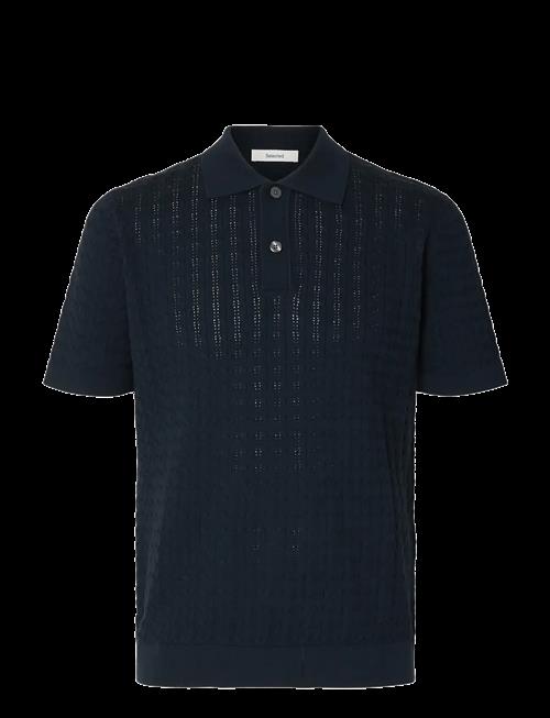 Selected | Slhmattis Ss Knit New Cable Polo | S