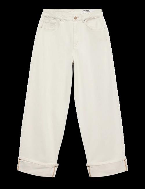 Vero Moda | Vmzelda Hr Barrel Fold Up Ecru Jeans | 28 x 30