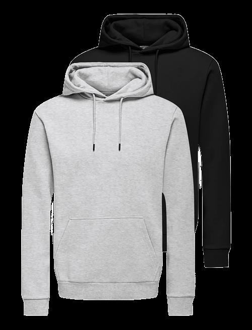 ONLY & SONS | Onsceres Hoodie Sweat 2-Pack | XXL