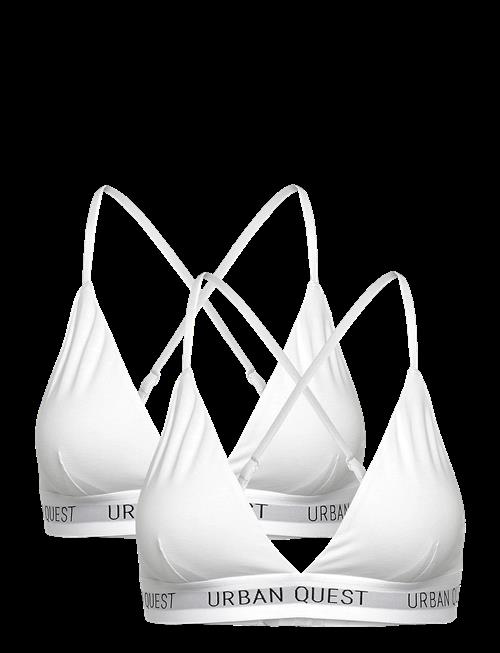 URBAN QUEST | 2-Pack Women Bamboo Triangle Bra | XL