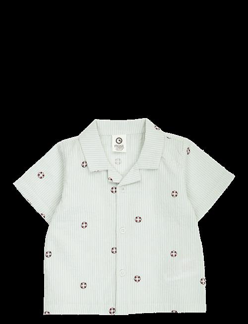 Müsli | Seersucker Stripe S/S Shirt Baby | 80